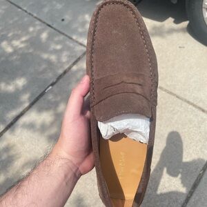 Oliver Cabell chocolate suede driver